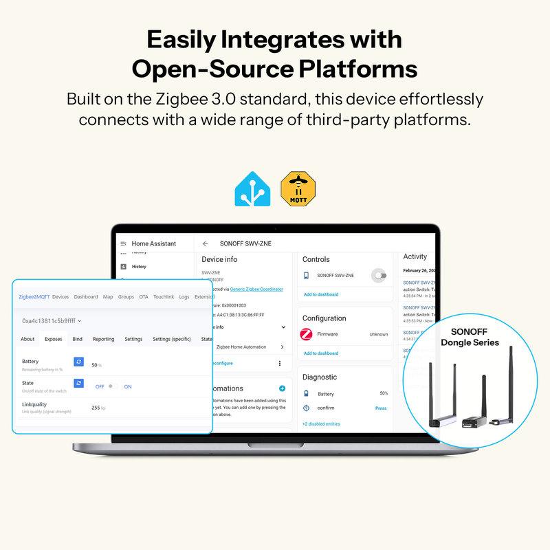 SONOFF SWV-ZNE Hydro Series Hydro ONE Lite Zigbee Smart Water Valve Without Flow Meter Dual Communication Modes Flexible Control