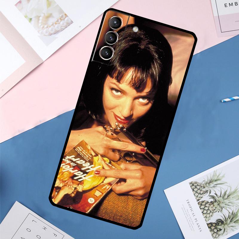 Чехол с постером фильма «Криминальное чтиво» для Samsung Galaxy S24 Ultra S21 S22 S23 S25 Ultra S9 S10 Plus S20 FE S25 FE Задняя крышка