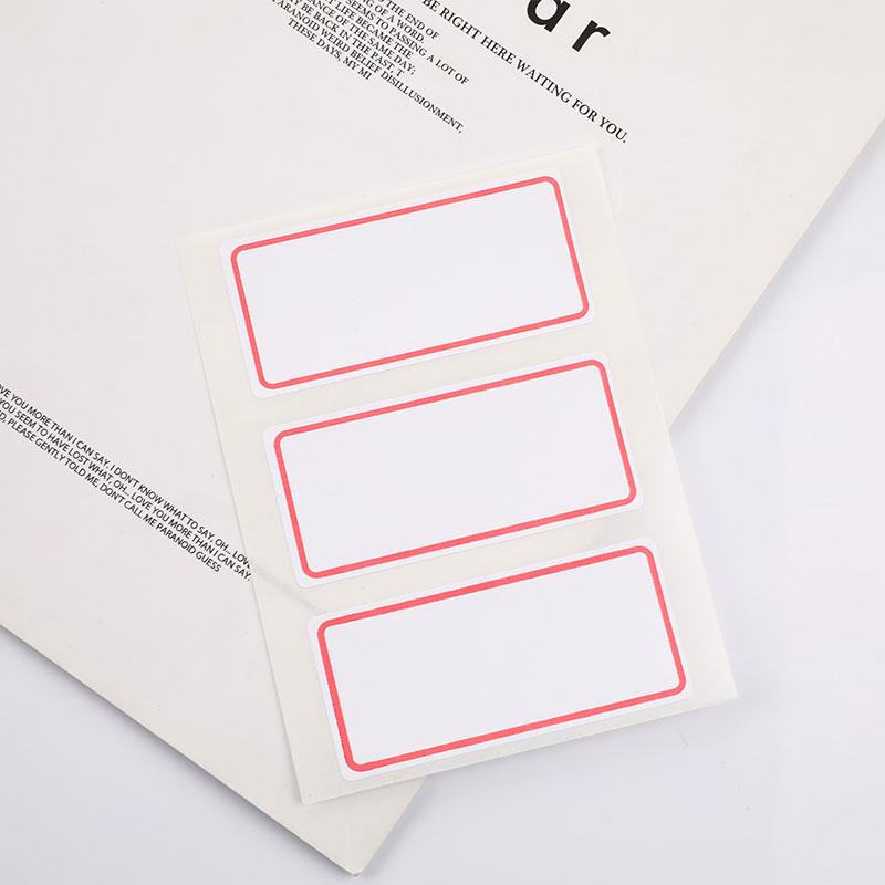 36 этикеток, наклейки, листы, белая самоклеящаяся этикетка, наклейка с именем, пустая записка