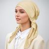 Новый мусульманский мгновенный хиджаб шарф однотонный тюрбан шапочка для густых волос ночная шапочка тюрбан для сна эластичная шапочка для волос атласная шапочка для сна