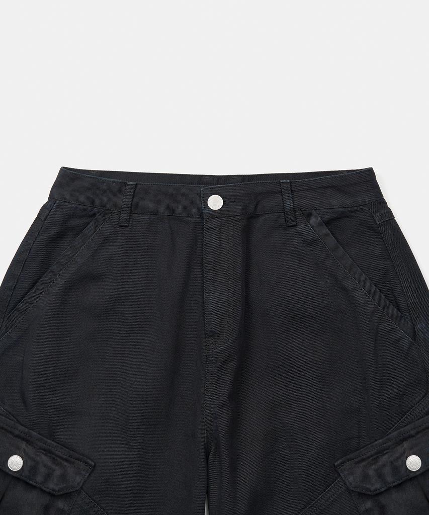 EXCONTAINER Vintage Dyed Cargo Pants (Black)