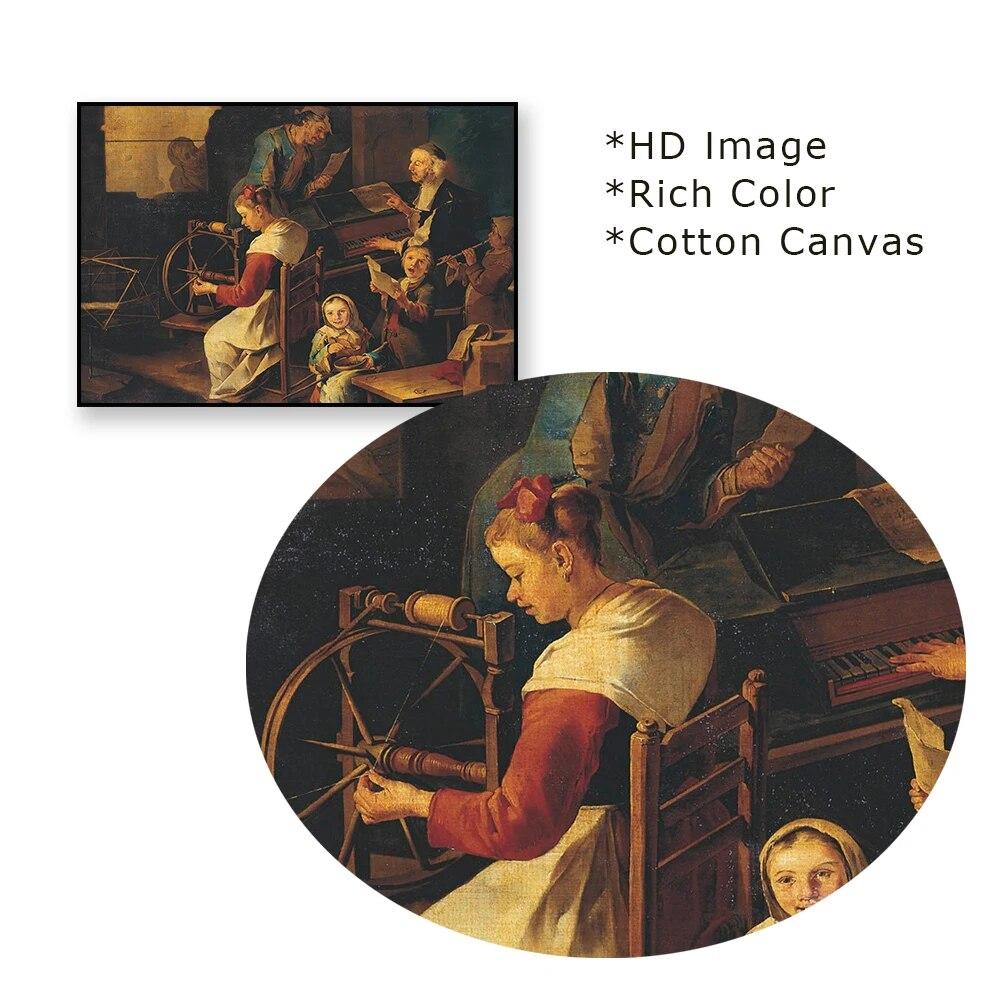 Винтажная картина маслом, принты, изобразительное искусство, принт Франческо Циппера, плакат Карл Шпицвег, бедный поэт, холст, картина, настенный художественный декор