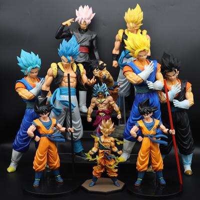 Аниме Dragon Ball Z Супер Сайян, фигурка Сон Гоку, сцена из ПВХ, 18 см, коллекционная модель, игрушка, подарок. В наличии.