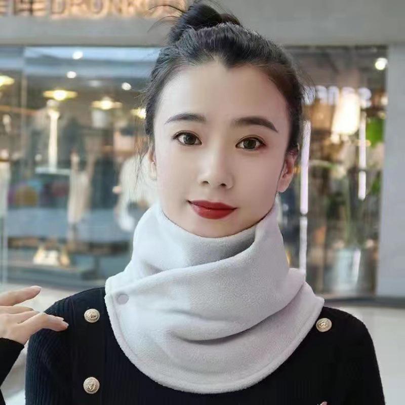 Unisex Winter Warm Plus Velvet Neck Scarf - Thick, Windproof & Versatile for Cycling