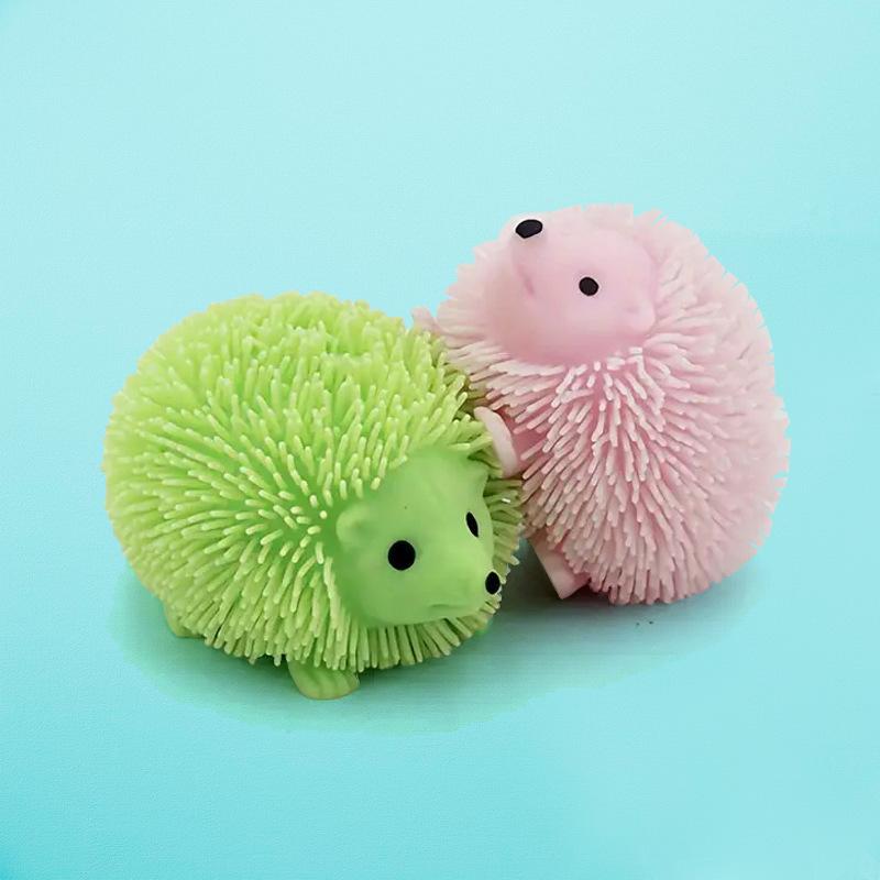 1pc Pinch Hedgehog Squeeze Toys Glitter Creative Fidget Toy Stress Relief Sensory Toy For Kids Adults Gift