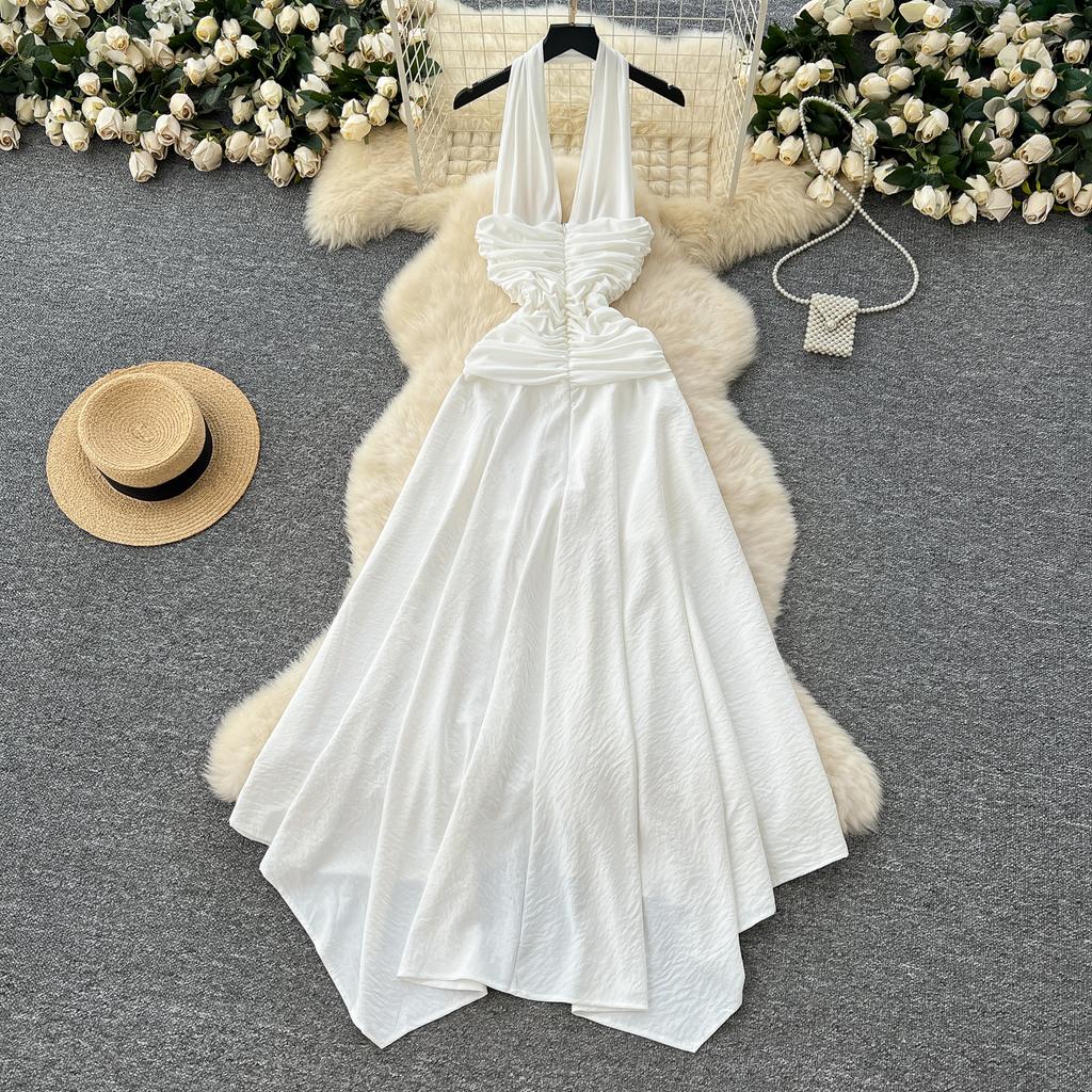 Summer Women Sexy Strapless Holiday Beach Long Maxi Fairy Dresses