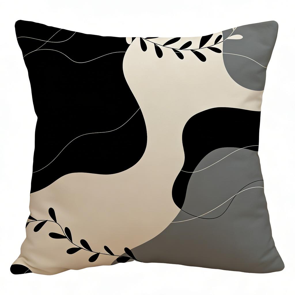 Домашний декор Геометрические и растительные наволочки с узором Наволочка с узором Подходит для дивана Спальни Автомобиля Наволочка