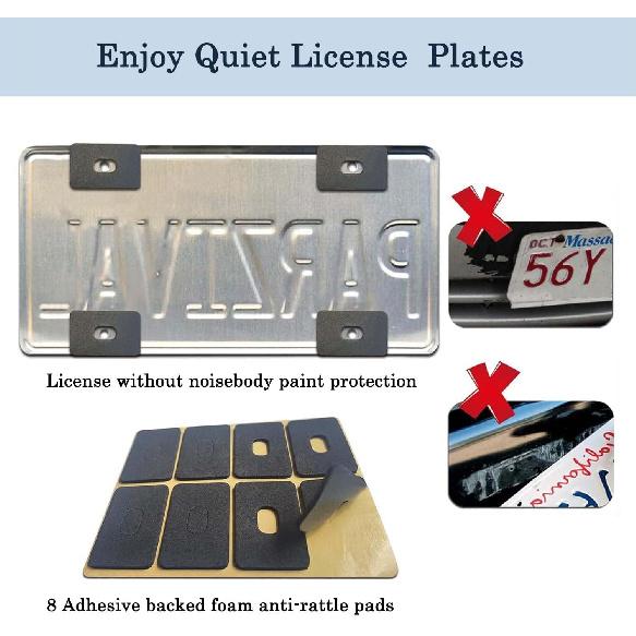 1 Pack Clear License Plate Covers And Frames, Car Licence Plate Frame Protector With Screws & Caps, Fits Any US Plates