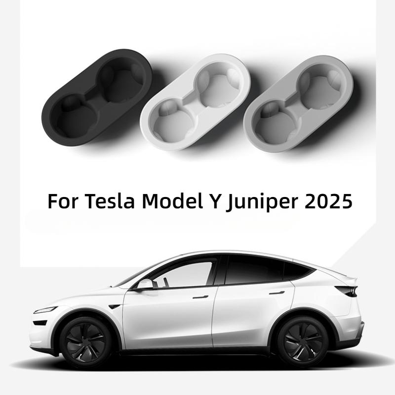 Cup Holder for Tesla Model Y Juniper 2025 Center Console Storage Box Armrest Organiser Non-slip Insert Phone Holder Accessories