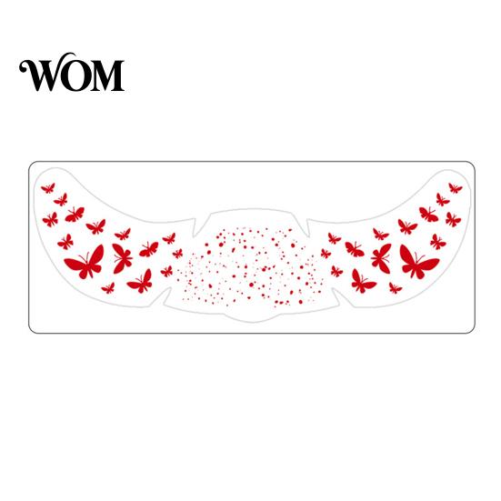 Temporary Festive Tattoos Tattoo Sticker, Red Freckles Face Tattoo, Waterproof Non-irritating for Kids Adults Party Makeup Removable Stickers