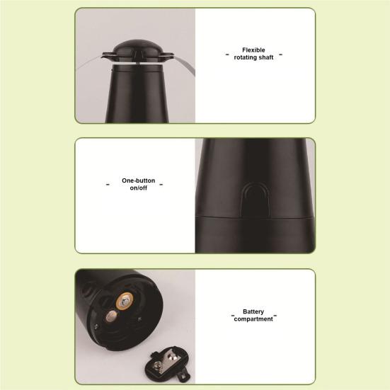 Fly Repellent Fan with Reflective Strip Outdoor Camping Fishing Picnic