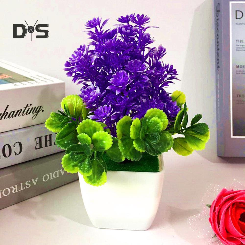 Украшения для дома, искусственный цветок, растение, бонсай в горшке, гостиная, сад, декор стола