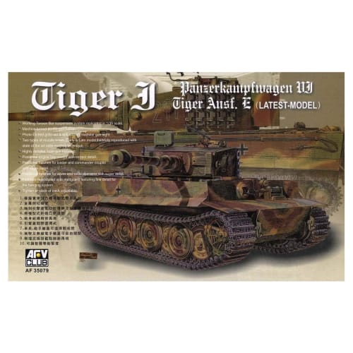 AFV Club 1/35 Tiger I Heavy Tank Late Production Plastic Model