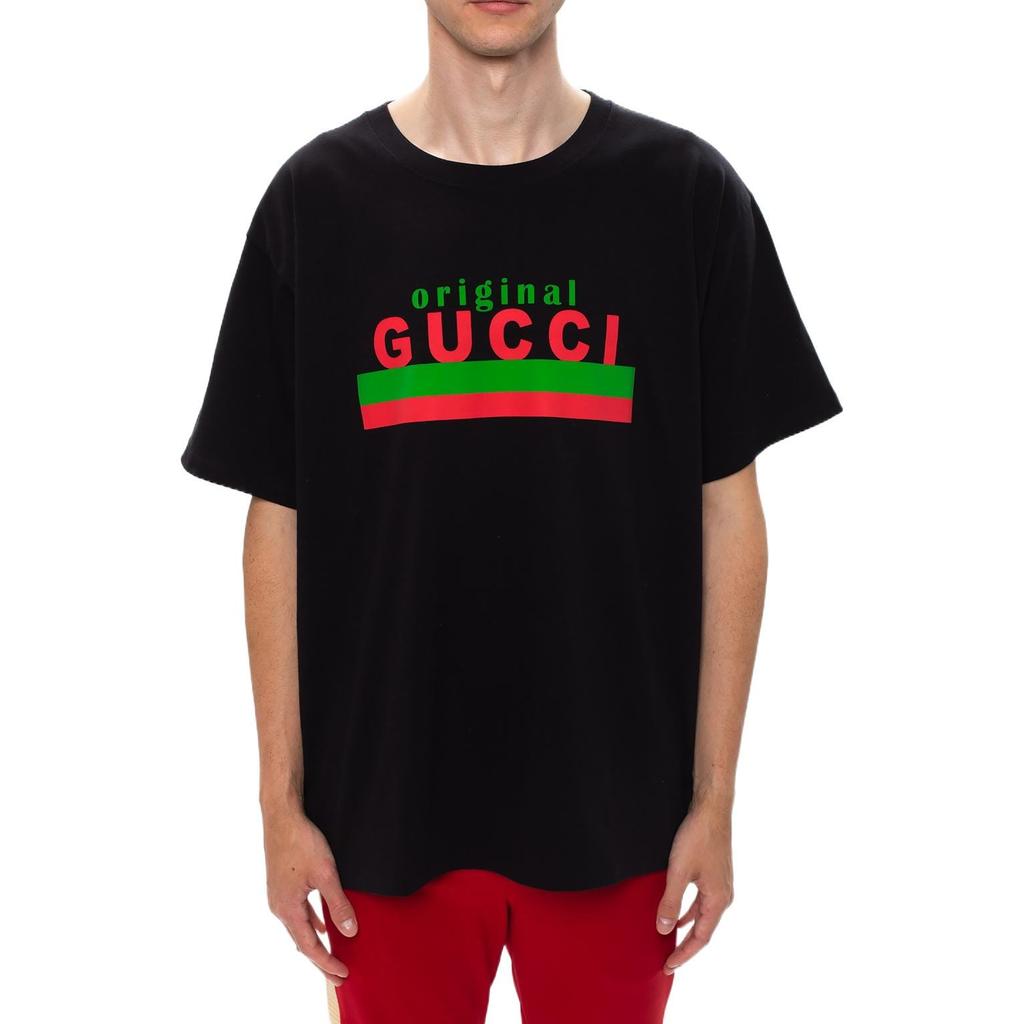 Оригинальная футболка Gucci с принтом из прошлой коллекции 616036-XJCOQ-1082