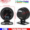 ZMFJH Стрелочный 62-мм манометр наддува турбокомпрессора с датчиком, 7-цветной подсветкой, -1~2X100 кПа, цифровой держатель для автомобильного 12В
