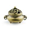 Lucky Home Decoration for Incense Gold Copper Disc Censer Brass Incense Burner Incense Seat Indoor Household Decoration Desktop