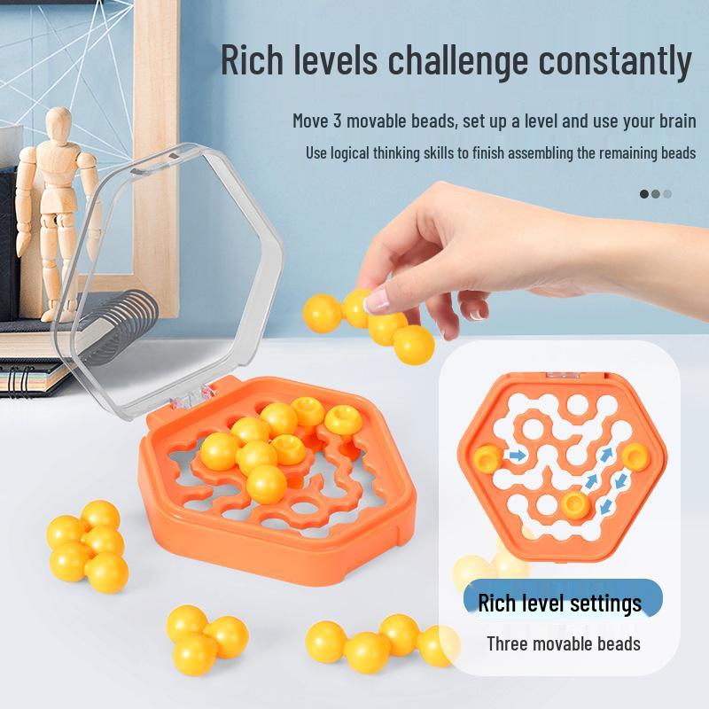 Pocket Wisdom: Color Beads Puzzle - Children's Logic & Spatial Thinking Educational Toy