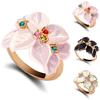 Женская мода Цветочный узор Свадебная вечеринка Кольцо из сплава Очаровательный ювелирный подарок