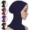 Женская Шапка Чехол Шапочка Повязка на Голову Шарф Мусульманский Тюрбан Мусульманский Хиджаб Аксессуары для Одежды Однотонный Мягкий Женский