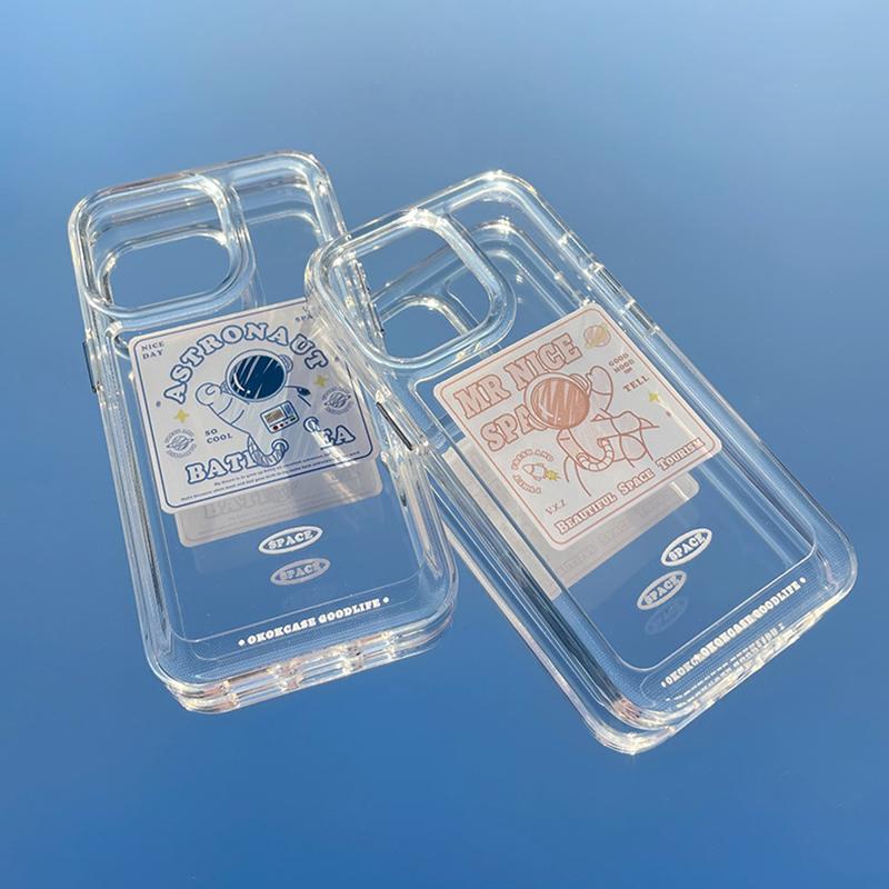 Чехлы для Iphone 13 Pro Max, прозрачный чехол для телефона с рисунком астронавта для Iphone 11 12 Pro Max Xr Xs Max 7 8 Plus X, мягкий бампер
