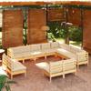 Day and Night - Day and Night Garden Furniture 12 Pieces and Cushions Solid Pine Wood