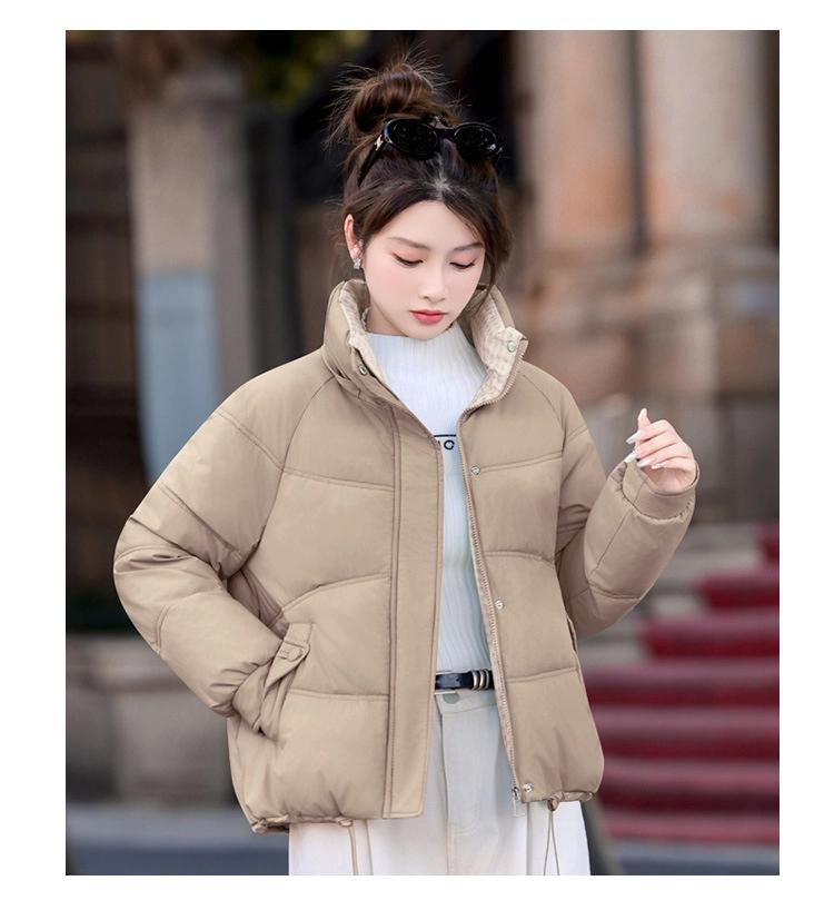 Женская короткая ветрозащитная теплая зимняя куртка со съемным капюшоном