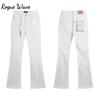 RogueWave Splicing Flare Jeans for Men Stacked Pants Streetwear Pants Harajuku Goth Bell Bottom Punk Long Trousers