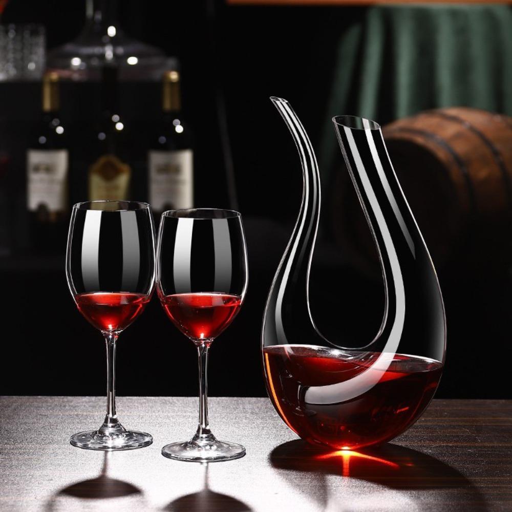 Swan Design U-shaped Wine Decanter 1.2L Wine Dispenser Wine Accessories Carafe Wine Aerator Party