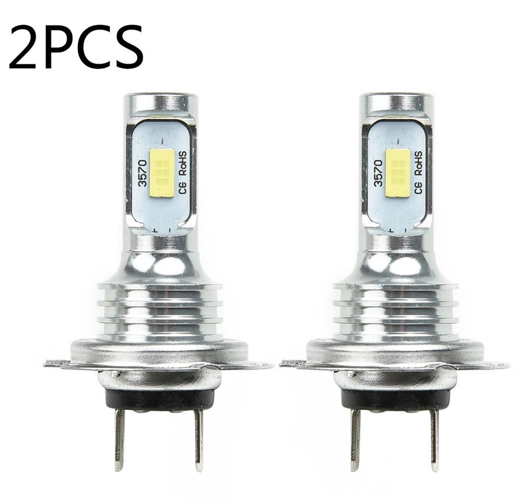 2 Pcs H7 LED Headlight Bulb Conversion Kit Super High Low Beam 4000LM 6000K 80W ADM