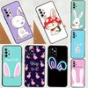 Чехол-ушки кролика для Samsung Galaxy A54 A34 A14 A52S A12 A22 A32 A52 A72 A13 A33 A53 A50 A51 A71