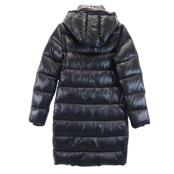 Пуховик DUVETICA 42 черный капюшон Женский Б/У