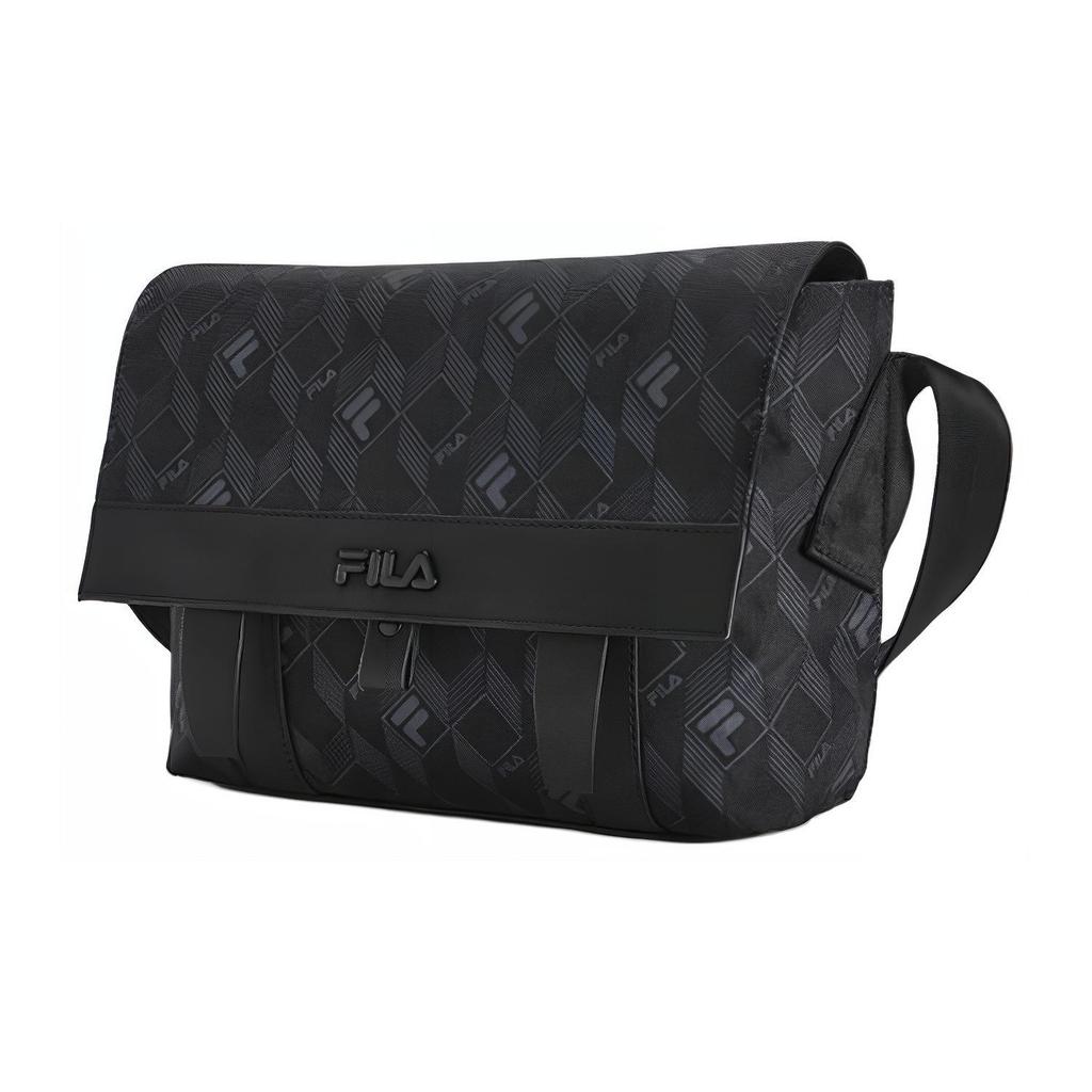 New FILA Synthetic Leather Crossbody Bags Regular Unisex Black F13M428102FBK