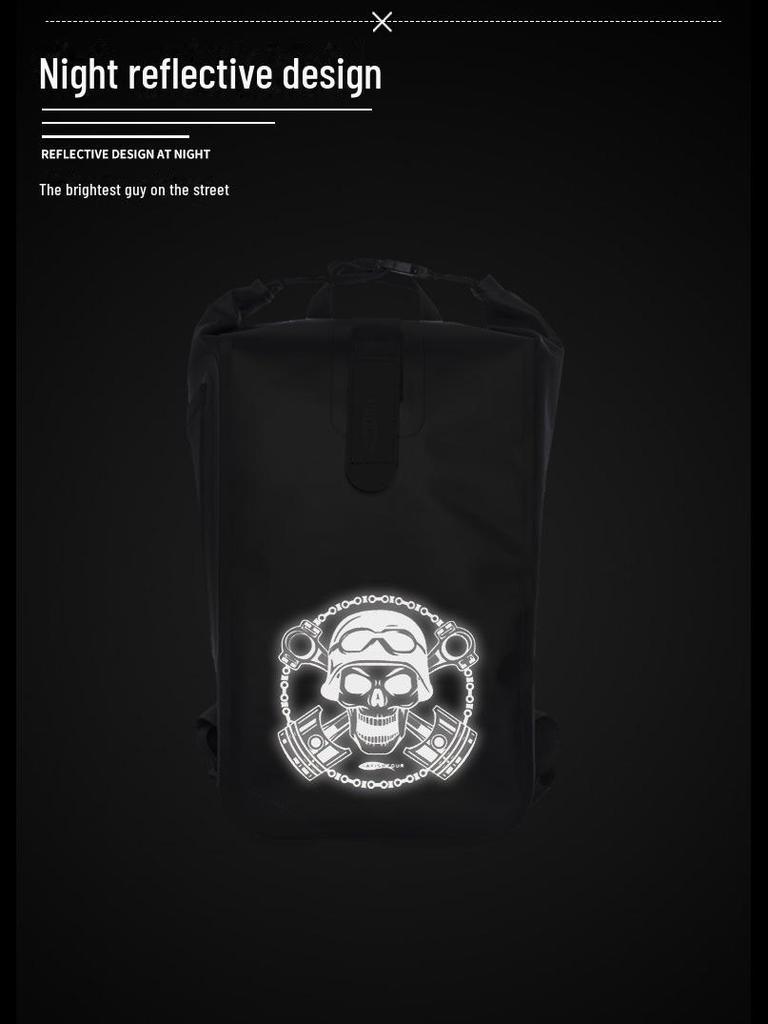 Waterproof Skull Backpack - Large Capacity Outdoor Sports Travel Bag