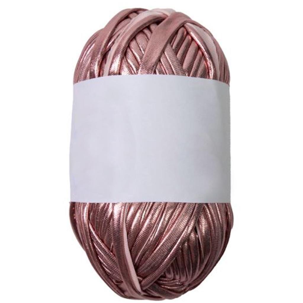 43.74yd Metallic Tshirt Yarn Fabric Cloth Knitting Yarn for Handmade Bag Purse Wallet Blanket Cushion Mug Pad Crocheting