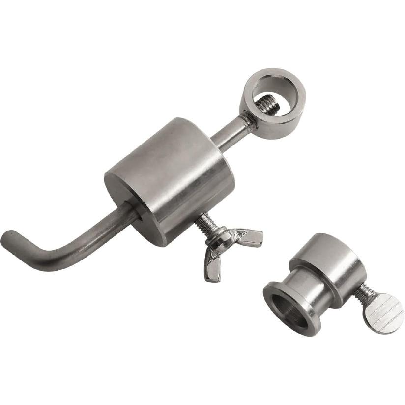 BBQ Oven Balance,Skewer BBQ Rod Limiter Stainless Steel Weight Balancer BBQ Rod Balance Skewer,Limiter Rotisserie Roast Chicken Set