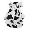 Толстовка с капюшоном для собак, зимняя куртка, стильный милый дизайн с изображением коровы, удобная теплая зимняя одежда для домашних животных для маленьких
