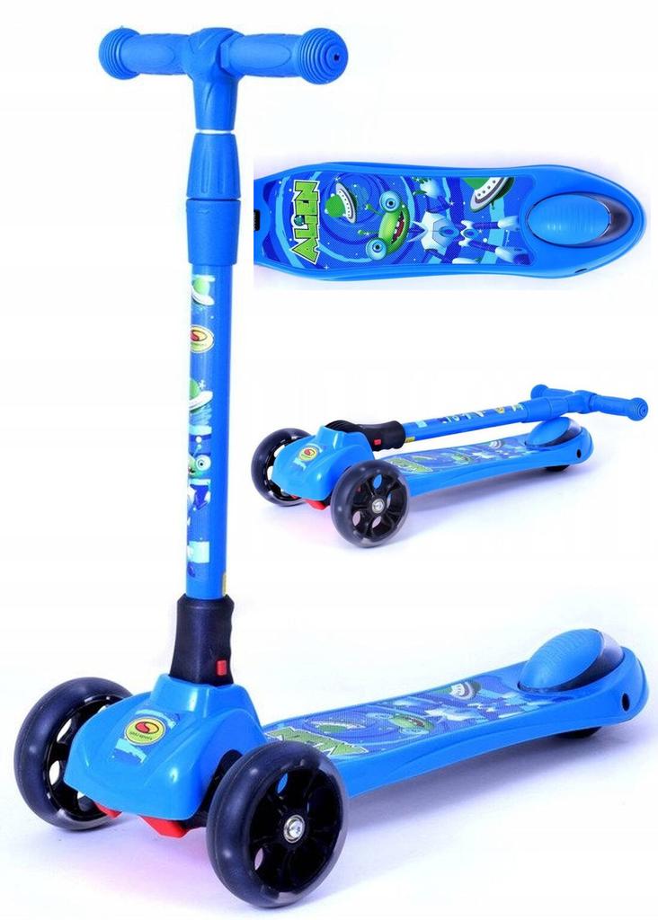 Three-Wheeled Scooter with Light-Up Wheels Af-Wg006