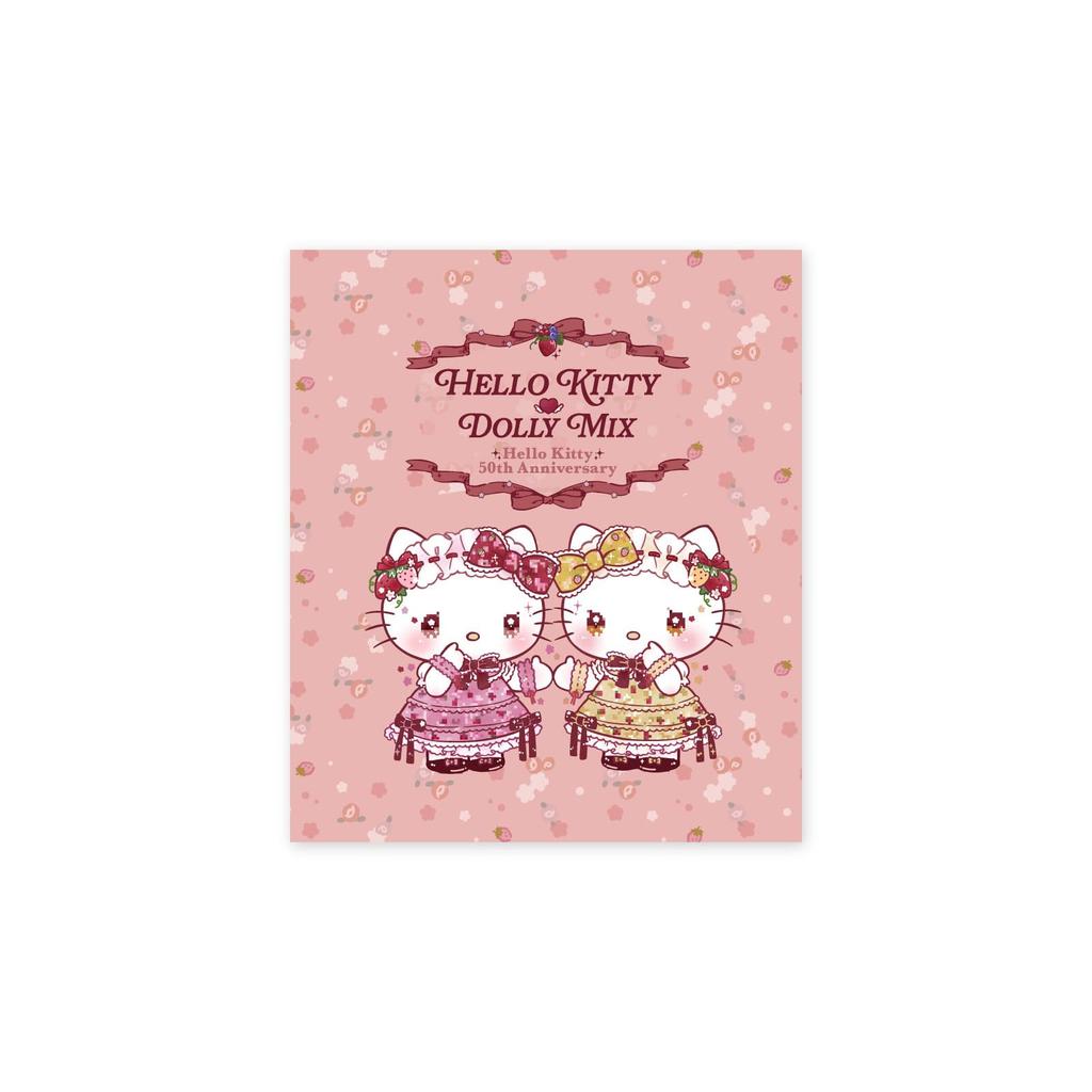 White Clover Necklace Hello Kitty 50th Anniversary Sanrio Characters Silver 925 Cubic Zirconia Ribbon "DOLLY MIX" SAKT50-N003RD