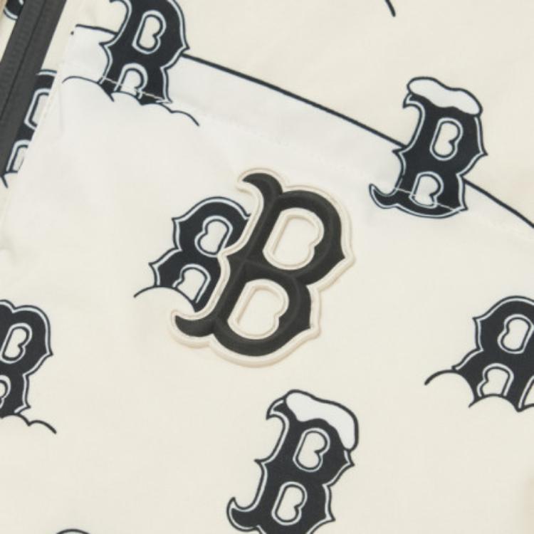 New MLB Boston Red Sox Down Jackets Women's Cream 3FDJMS226-43CRS