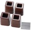 Asahi Denki Kasei Table Heightening Legs, Brown, Made In Japan, AKO-08, 7.5 X 7.5 X 8cm (H)