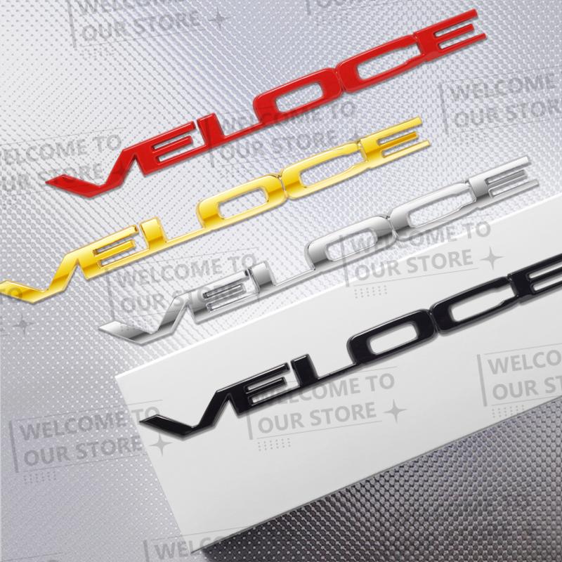 Car Sticker VELOCE TI 3D Metal Logo Badge Decal Rear Trunk Emblem For Alfa Romeo Stelvio Mito Giulietta Giulia Brera AccessoriesJD3 
