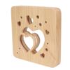 Wooden 3D LED Light Valentine\'s Day Hollow Hearts Shape Style Pine Wood USB Power Supply Decorative 