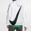 Nike Large Back Logo Half-Zip Hooded Jacket Men Jackets White CD0420-100