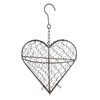 Bird Nesting House Bird Nesting Heart Holder Metal Birdhouse with Hook Hummingbird Nest Material Station for Wild Birds Outdoor