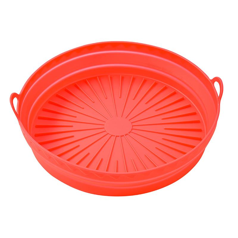 Силиконовая корзина для аэрофритюрницы, квадратная складная форма для выпечки в духовке аэрофритюрницы, многоразовая, безмасляная, кухонные аксессуары для приготовления пищи