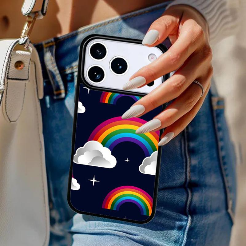 LGBT rainbow cloud Phone Case For iPhone 17 Air 14 15 13 12 Max Cover For Apple 16e 11 Pro Max Plus Coque