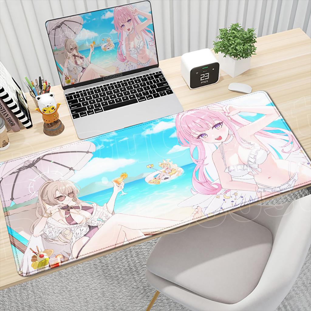 HD Blue Archive Misono Mika Printing Mousepad desktop protection pad Office accessories Non-slip Keyboard Mat desk organizers