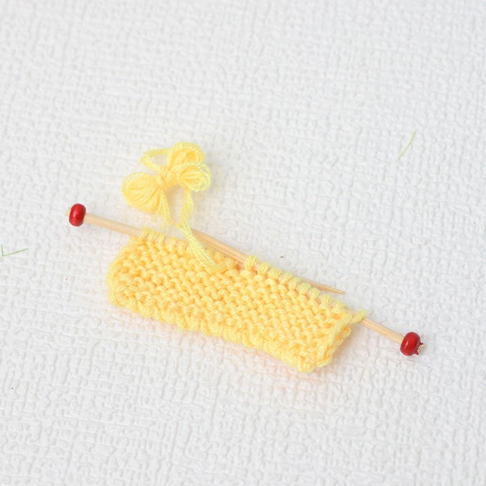 1: 12 Mini Knitted Sweater Colorful Mini Handmade Accessories Bjd Doll House Accessories Miniature Ob11 Toy Ornaments