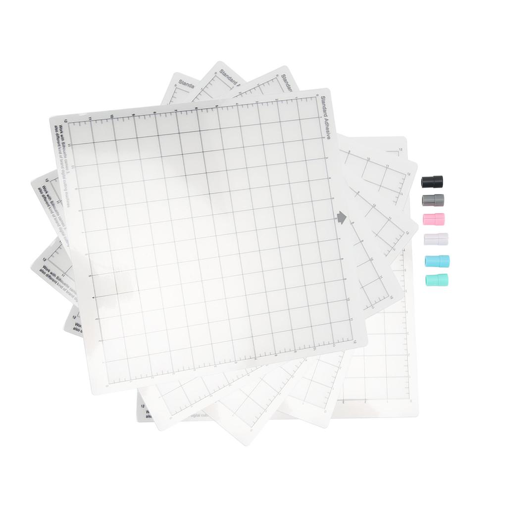 5шт 12x12 дюймов коврик для резки комплект клейкий противоскользящий коврик для резки с 6шт адаптер для ручки для Cricut