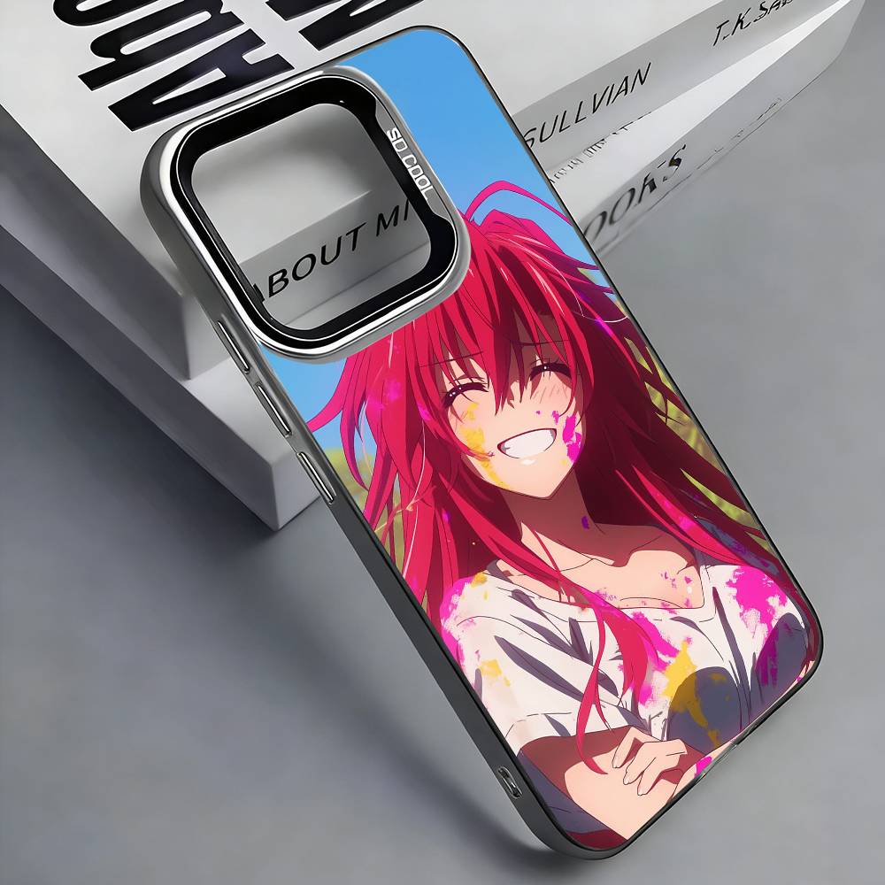 Чехол для телефона High School DxD Риас Гремори Для iPhone 17, 16, 15, 14, 13, 12, 11 Plus, Pro Max, Цветной Серебристый Funda Чехол